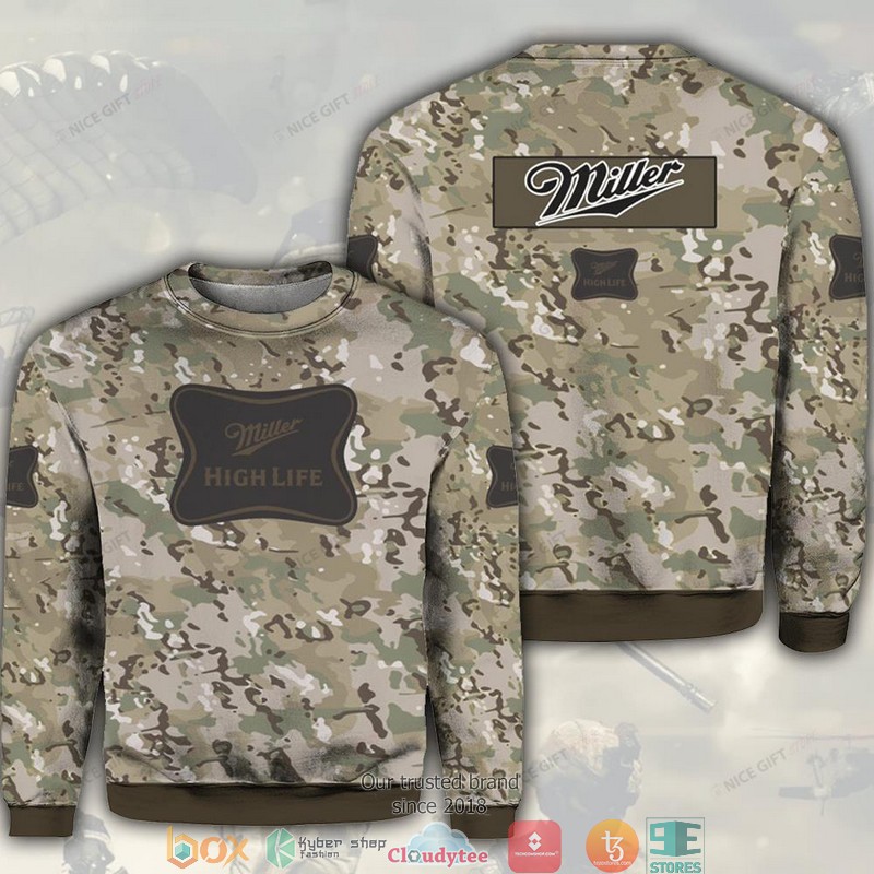 Miller High Life Camouflage Crewneck Sweatshirt