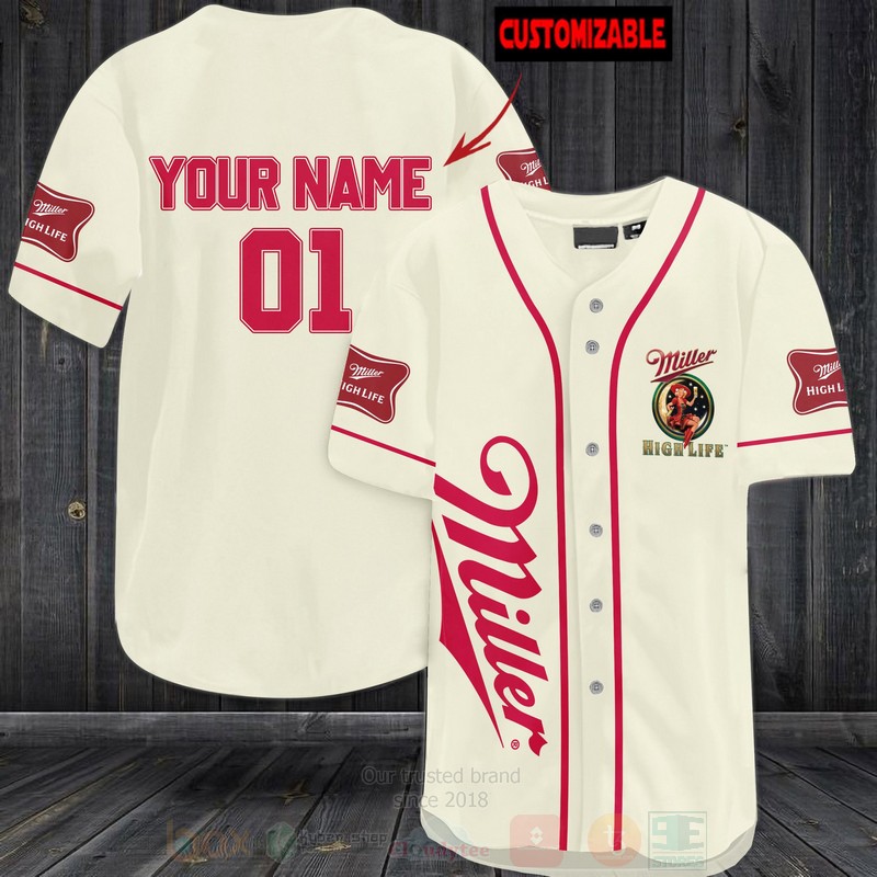 BEST Miller High Life Personalized AOP Baseball Jersey 2 Miller High Life Personalized Baseball Jersey Shirt