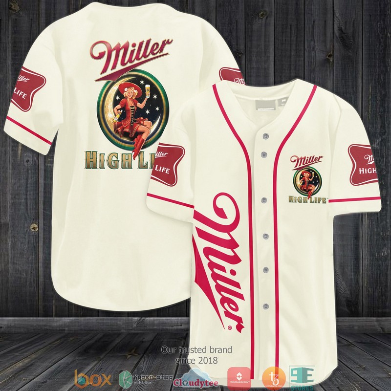 Miller Highlife Baseball Jersey Shirt