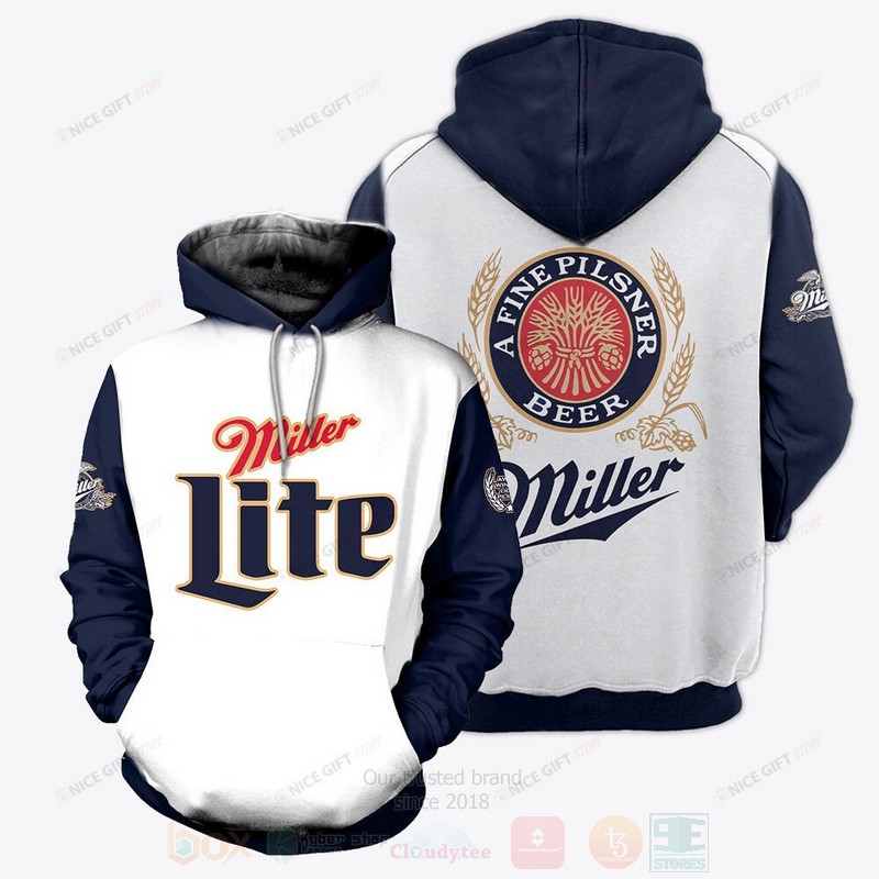 Miller Lite A Fine Pilsner Beer 3D Hoodie