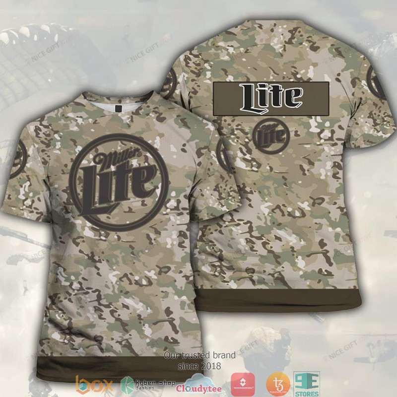 Miller Lite Camouflage 3D T shirt