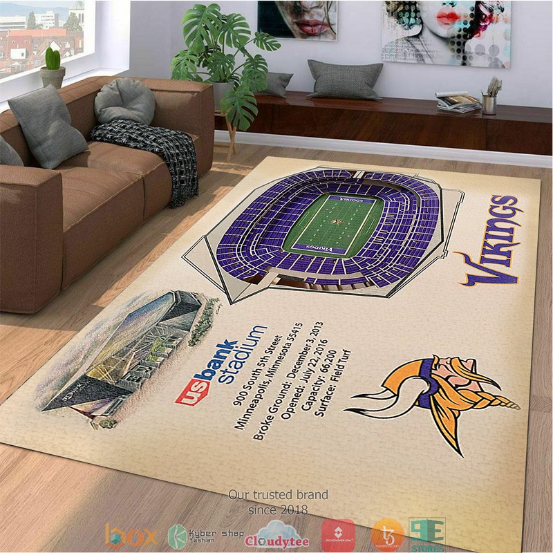 Minnesota Vikings Stadium Rug