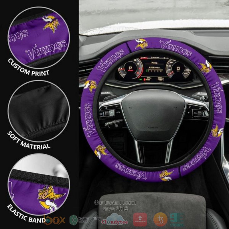 Minnesota Vikings steering wheel cover 1