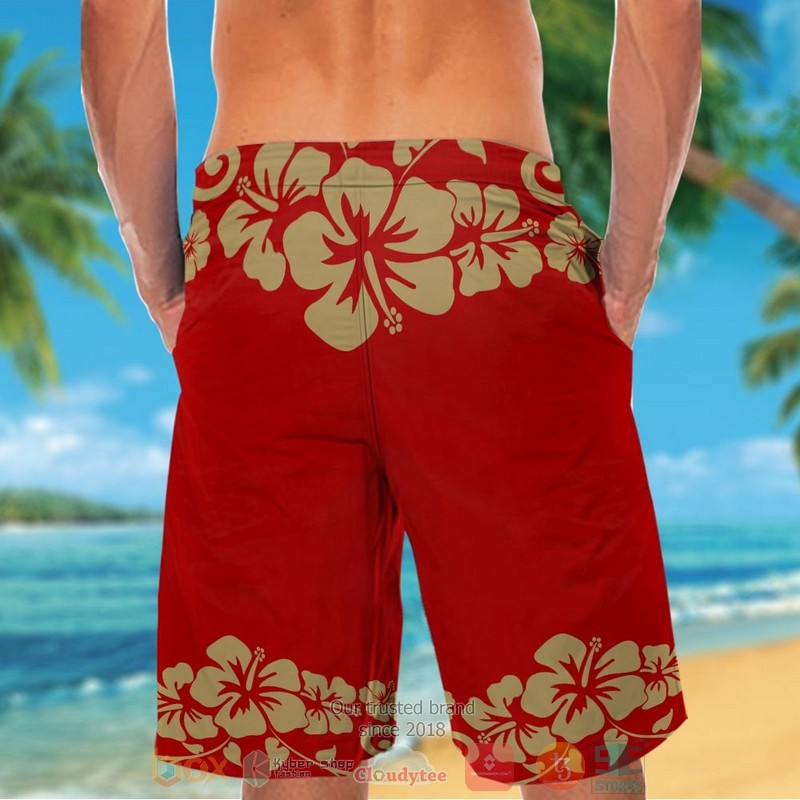 Minnie Mouse San Francisco 49ers hawaiian shirt and shorts 1 2 3 4 5