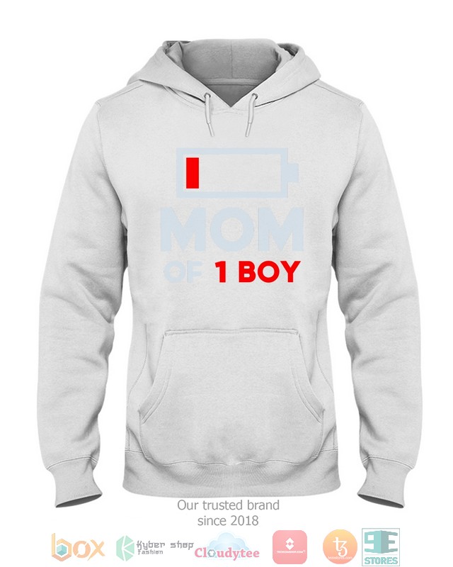 Mom of 1 Boy Low battery shirt hoodie 1 2 3 4 5 6 7 8 9