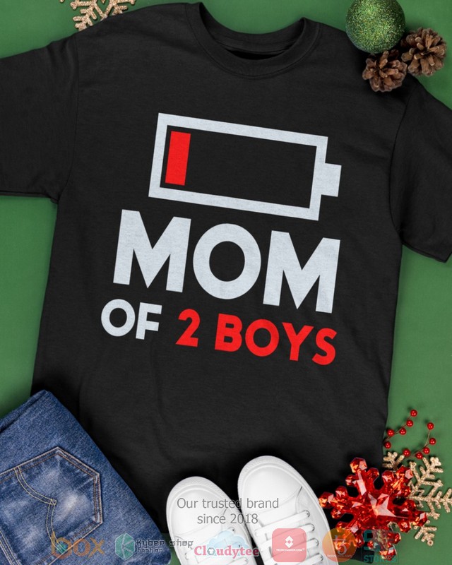 Mom of 2 Boys Low battery shirt, hoodie 3 Mom of 2 Boys Low battery shirt hoodie 1 2