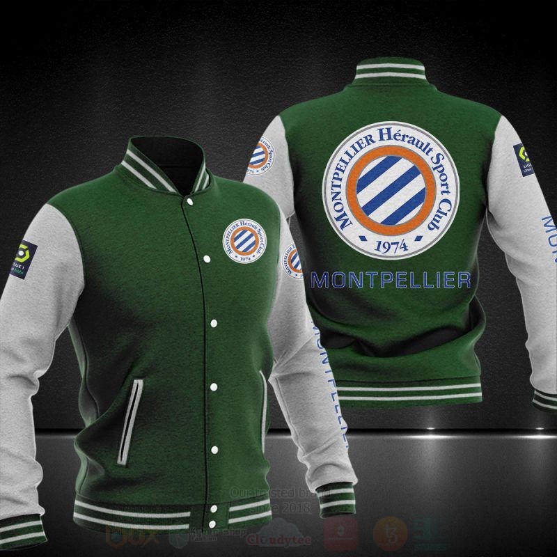 Montpellier Herault Sport Club 1974 Baseball Jacket 1 1 1 2 3 4