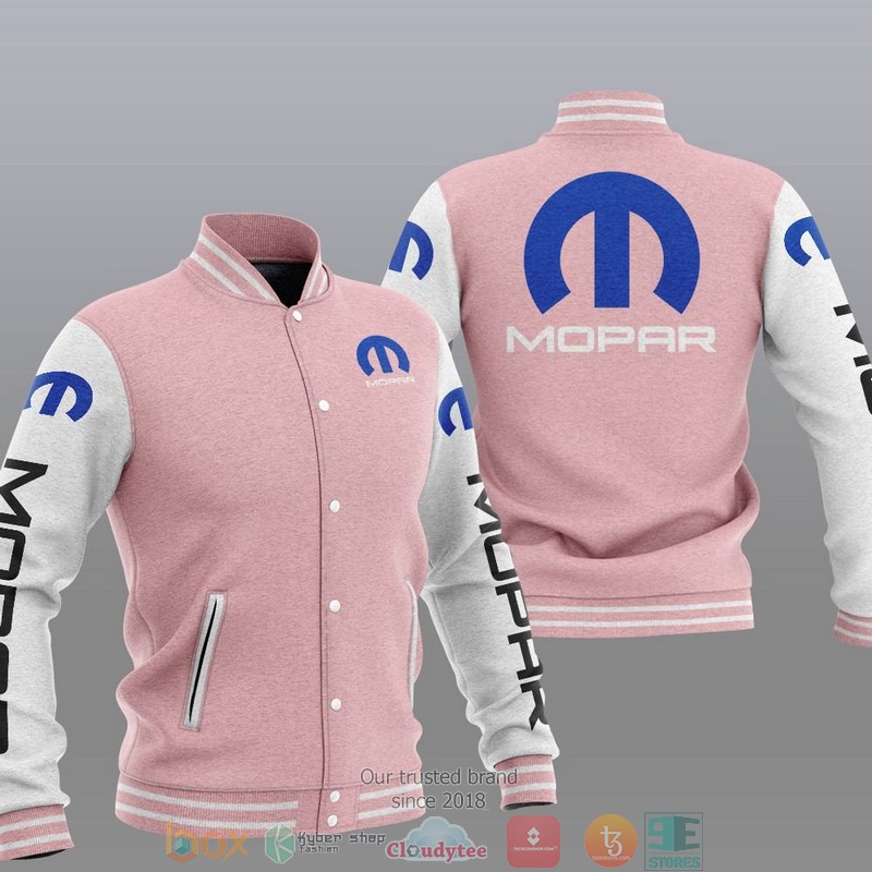 Mopar Car Brand Baseball Jacket 4 Mopar Car Brand Baseball Jacket 1 2 3