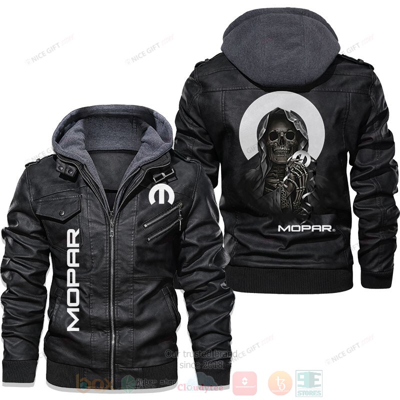 BEST Mopar Skull 2D Leather Jacket 1 Mopar Skull Leather Jacket