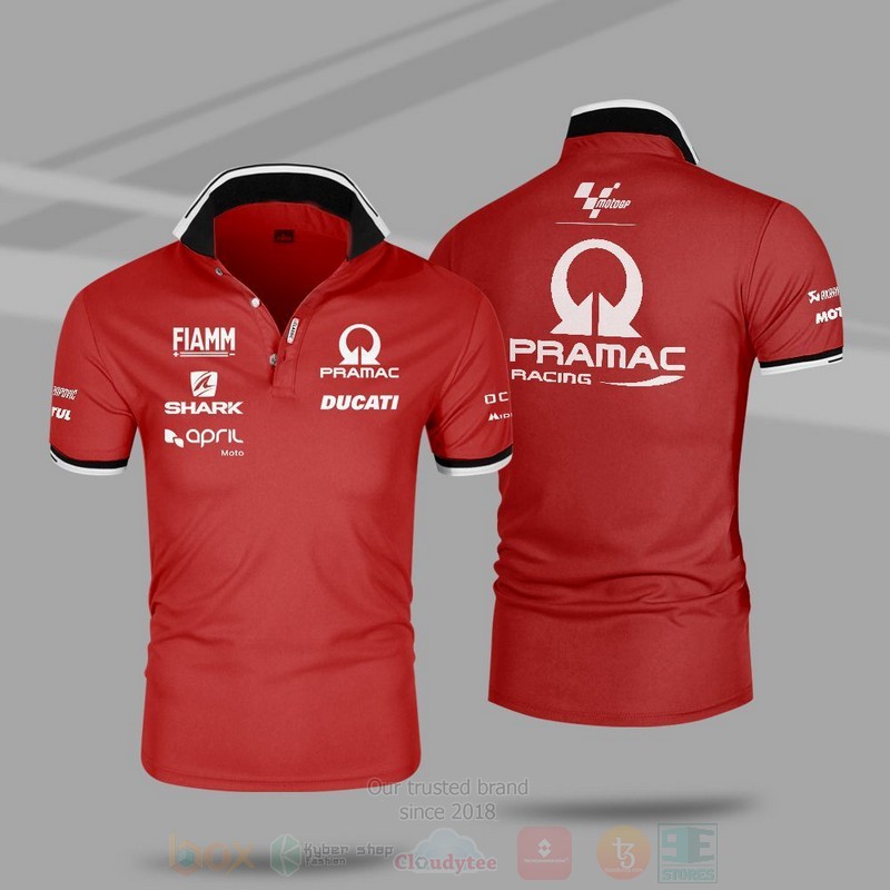 BEST Motogp Pramac Racing Team Premium All Over Print Polo Shirt 6 Motogp Pramac Racing Team Premium Polo Shirt 1 2 3 4 5