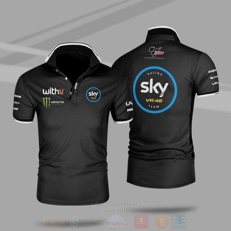Motogp Sky Vr46 Avintia Team Premium Polo Shirt