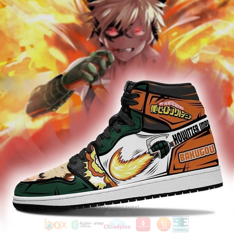 BEST My Hero Academia Katsuki Bakugo Air Jordan high top shoes sneakers 3 My Hero Academia Katsuki Bakugo Air Jordan 1 shoes 1 2