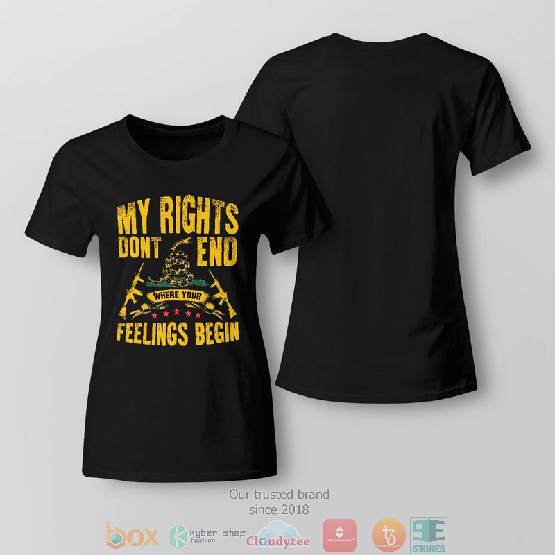 My Rights DonT End Where Your Feeling Begin shirt long sleeve 1 2 3 4