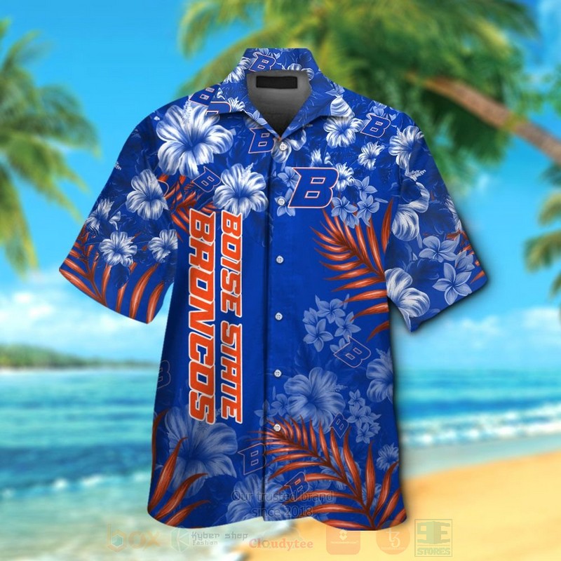 NCAA Boise State Broncos Hawaiian Shirt Short