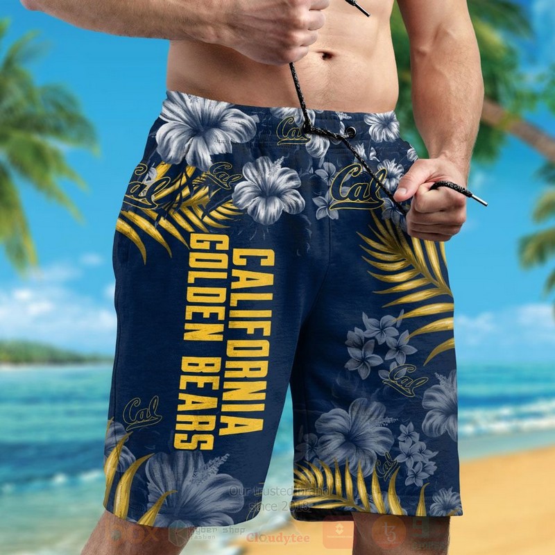 NCAA California Golden Bears Hawaiian Shirt Short 1 2 3 4