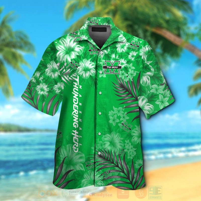 BEST NCAA Marshall Thundering Herd Hawaii Shirt, Short 1 NCAA Marshall Thundering Herd Hawaiian Shirt Short