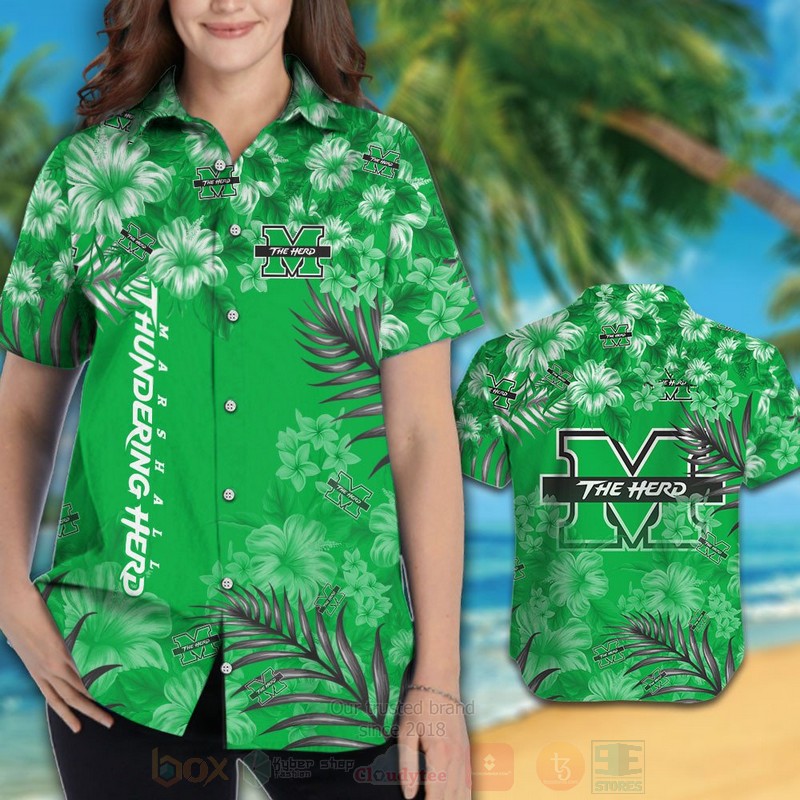 BEST NCAA Marshall Thundering Herd Hawaii Shirt, Short 3 NCAA Marshall Thundering Herd Hawaiian Shirt Short 1 2