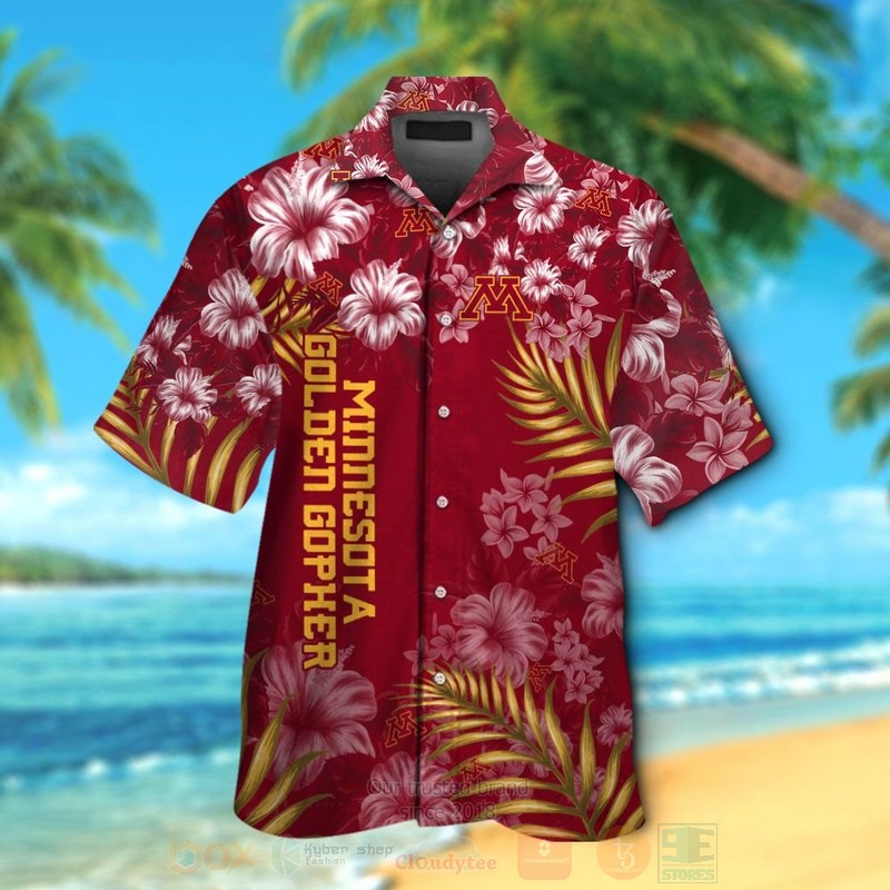NCAA Minnesota Golden Gophers Hawaiian Shirt Short