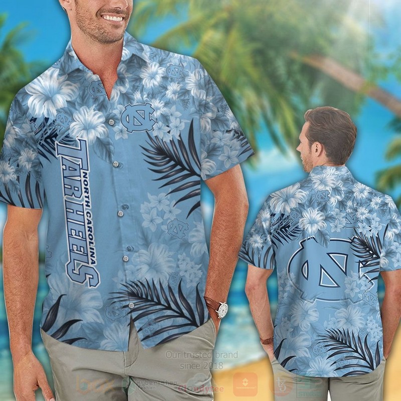 BEST NCAA North Carolina Tar Heels Hawaii Shirt, Short 2 NCAA North Carolina Tar Heels Hawaiian Shirt Short 1