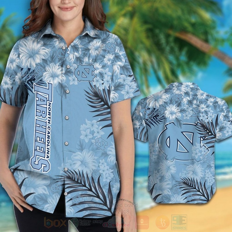 BEST NCAA North Carolina Tar Heels Hawaii Shirt, Short 3 NCAA North Carolina Tar Heels Hawaiian Shirt Short 1 2