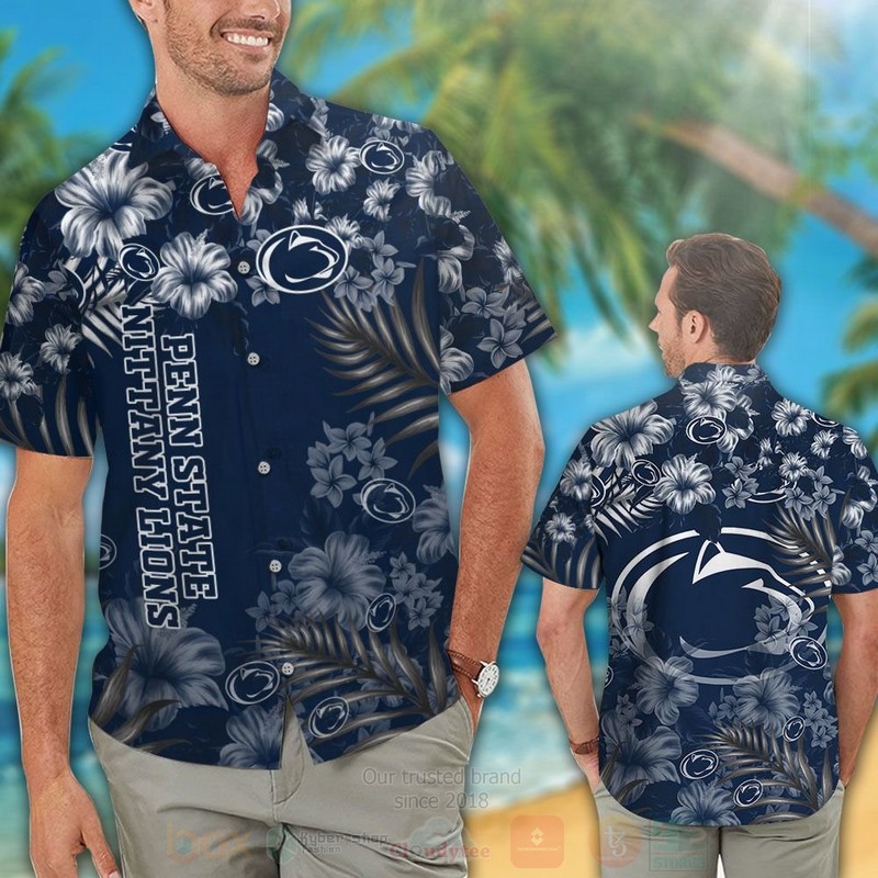 BEST NCAA Penn State Nittany Lions Hawaii Shirt, Short 2 NCAA Penn State Nittany Lions Hawaiian Shirt Short 1