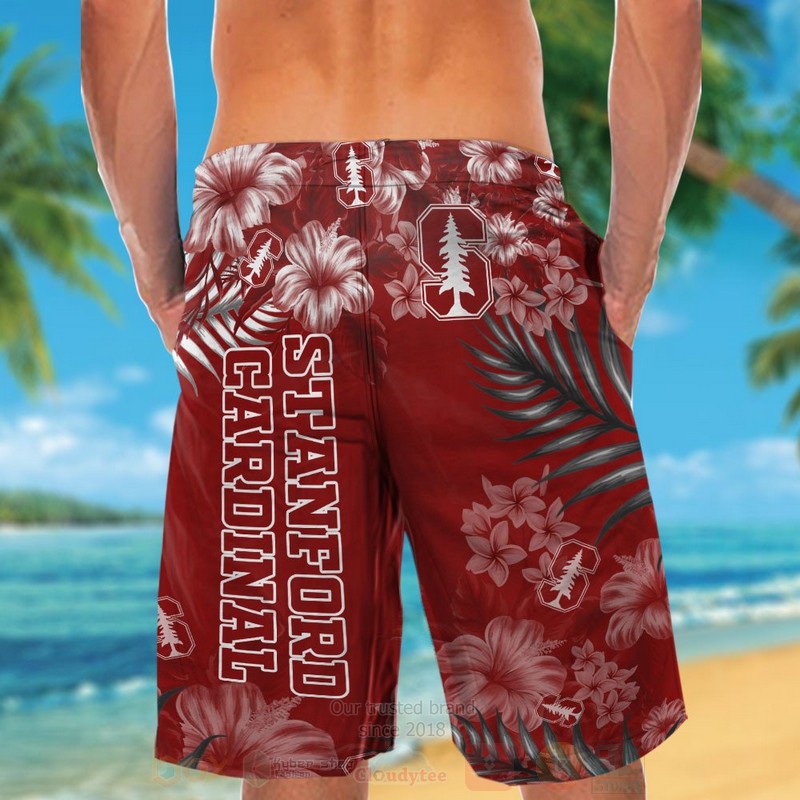 NCAA Stanford Cardinal Hawaiian Shirt Short 1 2 3 4 5