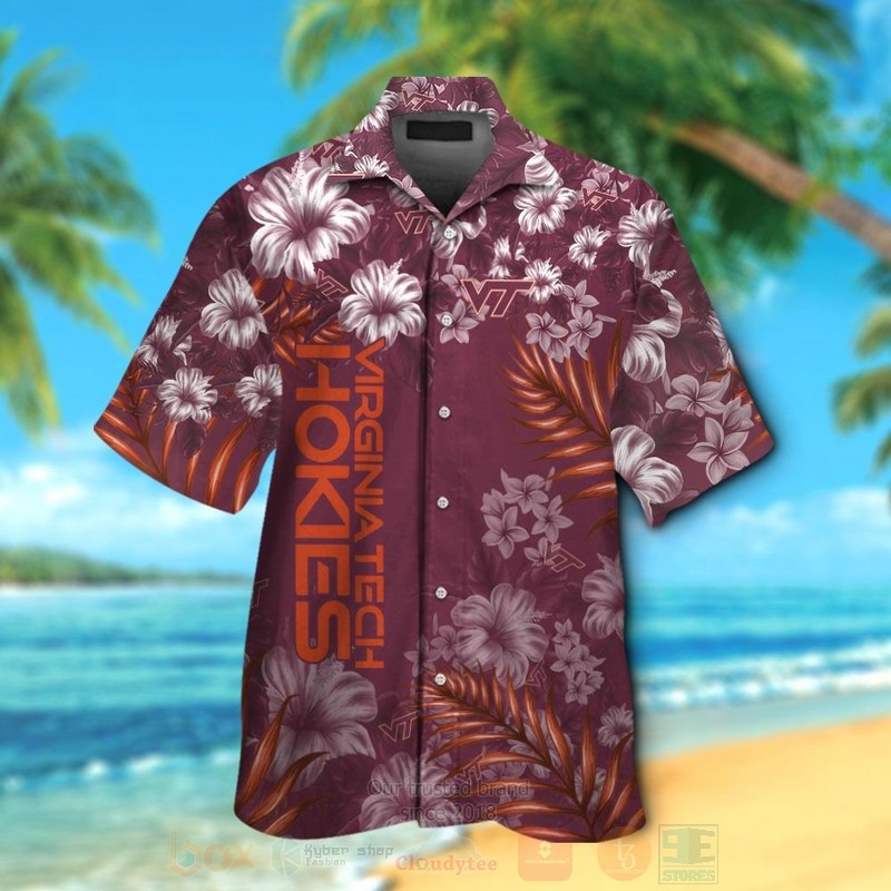 NCAA Virginia Tech Hokies Hawaiian Shirt Short