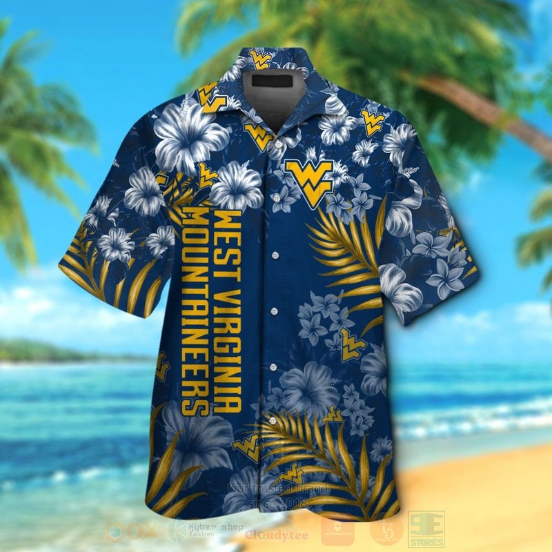 NCAA West Virginia Mountaineers Hawaiian Shirt Short