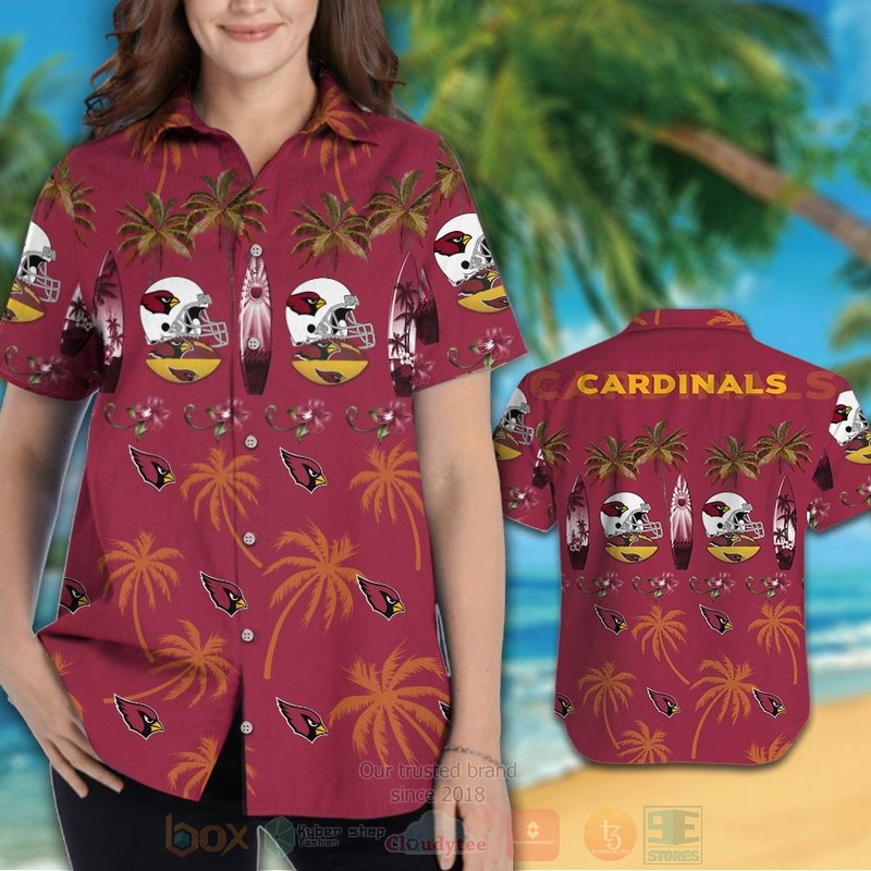 BEST NFL Arizona Cardinals Coconut tree Hawaii Shirt, Short 3 NFL Arizona Cardinals Coconut tree Hawaiian Shirt Short 1 2