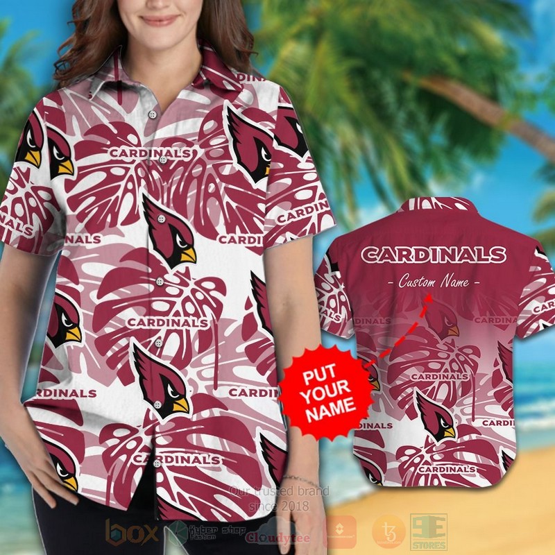 BEST NFL Arizona Cardinals Custom Name Hawaii Shirt, Short 3 NFL Arizona Cardinals Custom Name Hawaiian Shirt Short 1 2