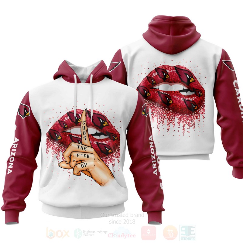 NFL Arizona Cardinals Lips Personalized 3D Hoodie Zip Hoodie