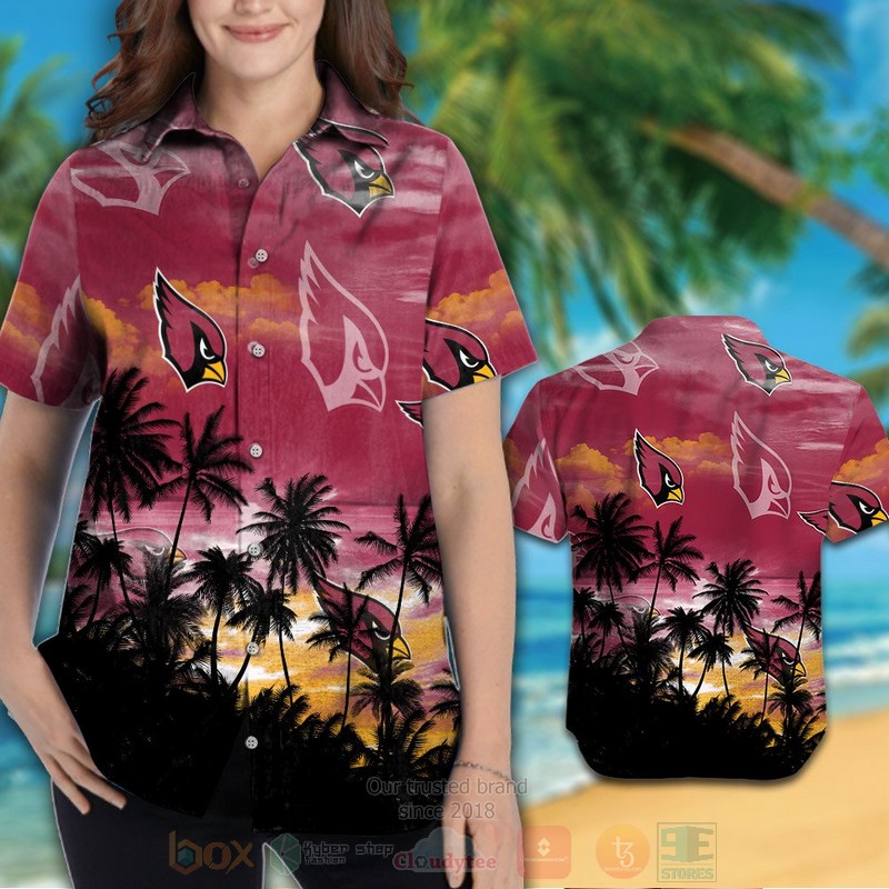 BEST NFL Arizona Cardinals Logos Hawaii Shirt, Short 3 NFL Arizona Cardinals Logos Hawaiian Shirt Short 1 2
