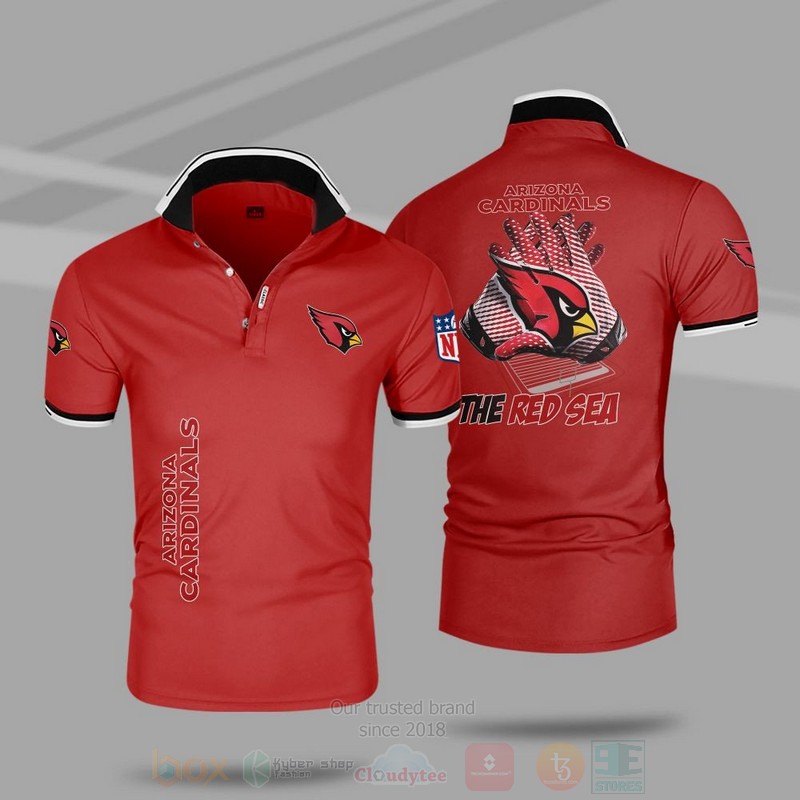 BEST NFL Arizona Cardinals Premium All Over Print Polo Shirt 3 NFL Arizona Cardinals Premium Polo Shirt 1 2