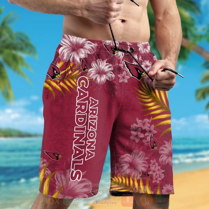 BEST NFL Arizona Cardinals Red Hibiscus Flower Hawaii Shirt, Short 5 NFL Arizona Cardinals Red Hibiscus Flower Hawaiian Shirt Short 1 2 3 4