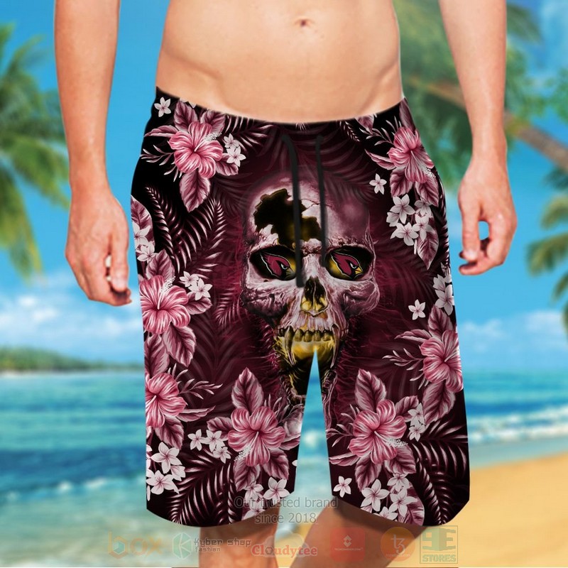 BEST NFL Arizona Cardinals Skull Hawaii Shirt, Short 5 NFL Arizona Cardinals Skull Hawaiian Shirt Short 1 2 3 4