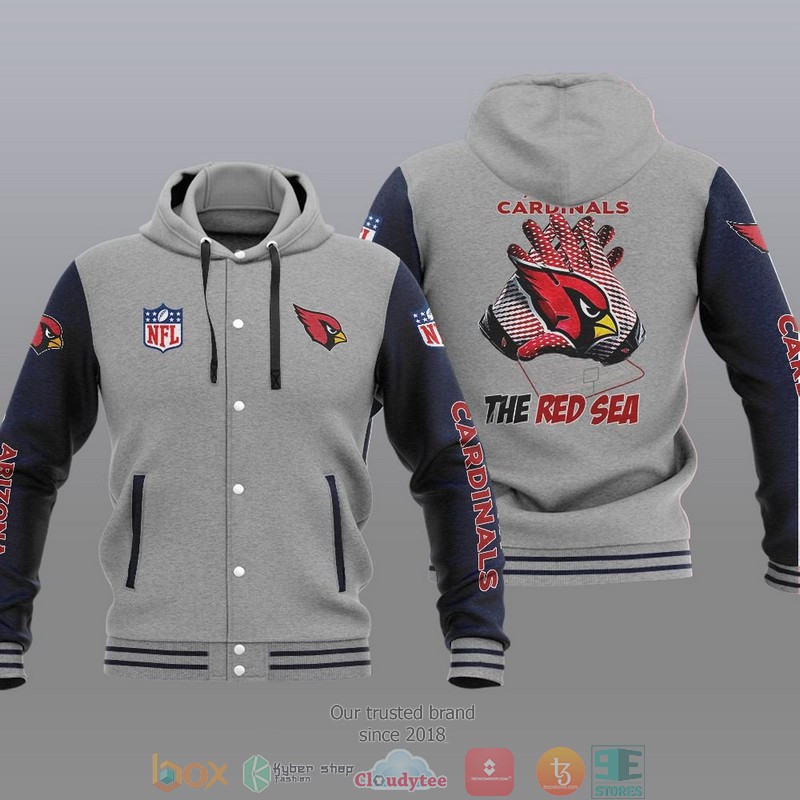 NFL Arizona Cardinals The Red Sea Baseball Jacket Hoodie 1