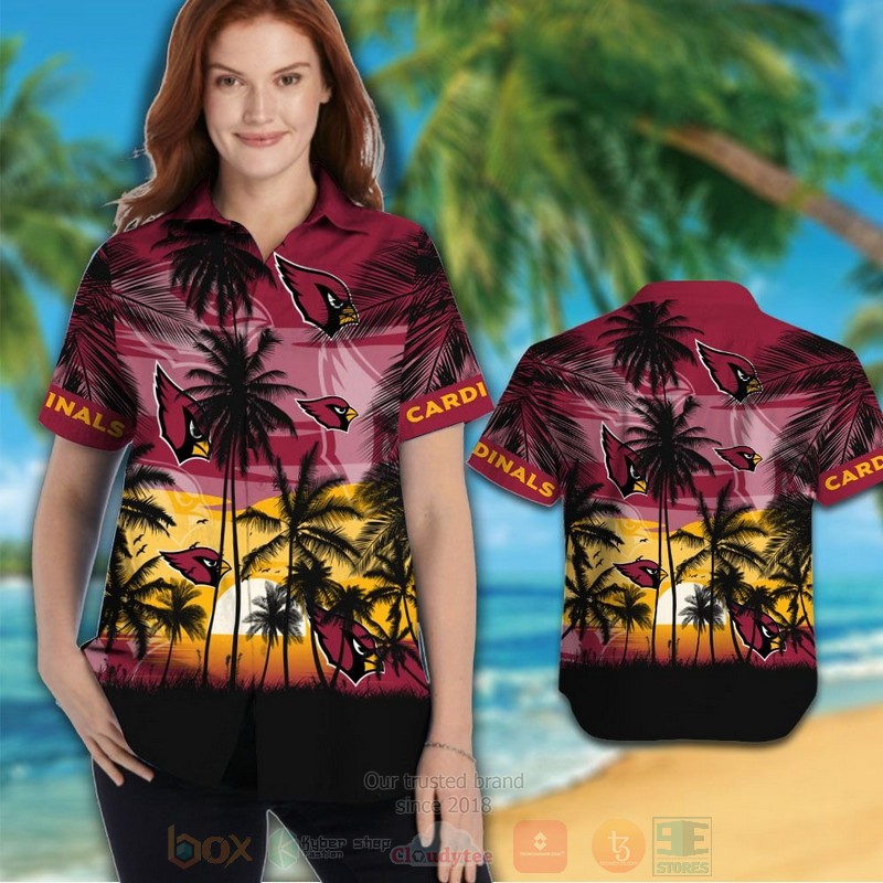 BEST NFL Arizona Cardinals The Sun And The Sea Hawaii Shirt, Short 3 NFL Arizona Cardinals The Sun And The Sea Hawaiian Shirt Short 1 2