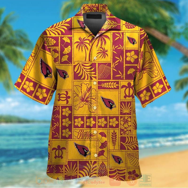 BEST NFL Arizona Cardinals Turtle and Hibiscus Flower Hawaii Shirt, Short 13 NFL Arizona Cardinals Turtle and Hibiscus Flower Hawaiian Shirt Short