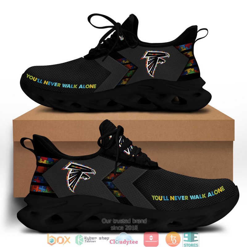 NFL Atlanta Falcons Autism Max Soul Sneakers 8 NFL Atlanta Falcons Autism Max Soul Sneakers