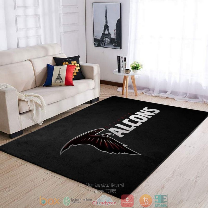 NFL Atlanta Falcons Black Rug Carpet 3 NFL Atlanta Falcons Black Rug Carpet