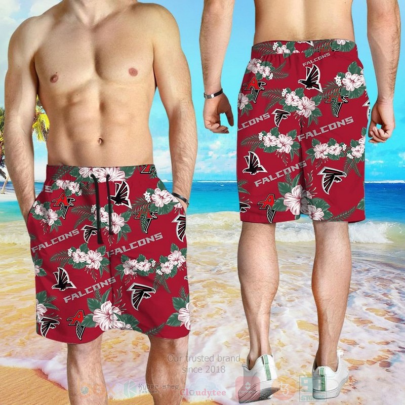 BEST NFL Atlanta Falcons Hawaii Shirt, Short 4 NFL Atlanta Falcons Hawaiian Shirt Short 1 2 3