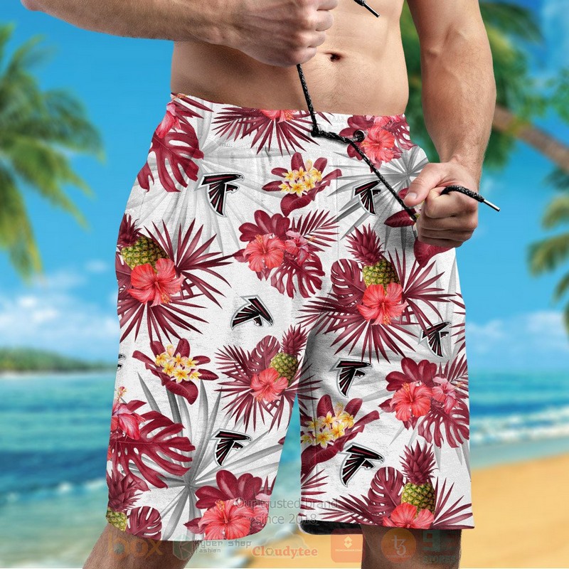 BEST NFL Atlanta Falcons Hibiscus Flower Hawaii Shirt, Short 5 NFL Atlanta Falcons Hibiscus Flower Hawaiian Shirt Short 1 2 3 4