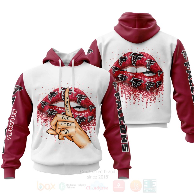 BEST NFL Atlanta Falcons Lips Personalized Custom 3D Hoodie, Zip Hoodie 4 NFL Atlanta Falcons Lips Personalized 3D Hoodie Zip Hoodie