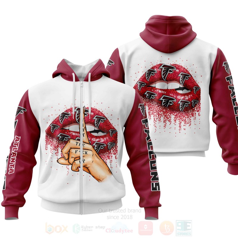 BEST NFL Atlanta Falcons Lips Personalized Custom 3D Hoodie, Zip Hoodie 2 NFL Atlanta Falcons Lips Personalized 3D Hoodie Zip Hoodie 1