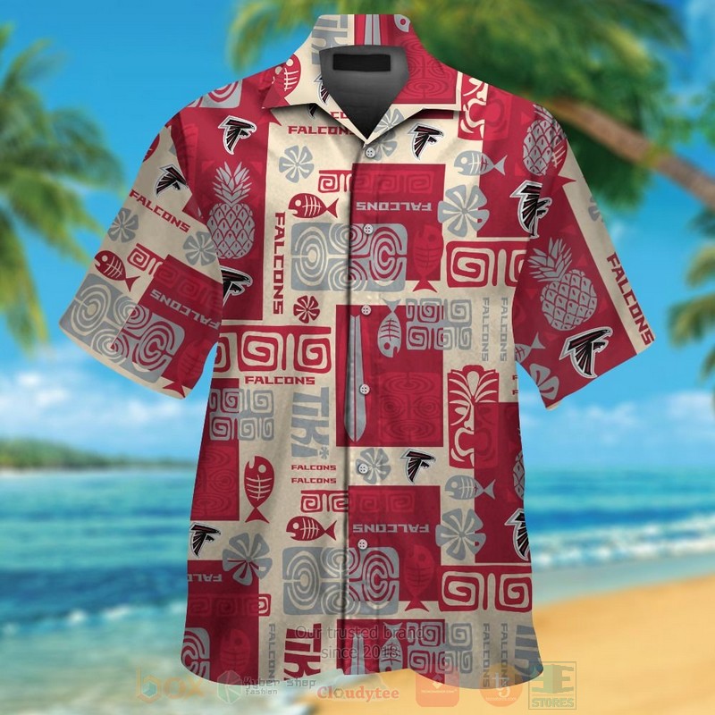 BEST NFL Atlanta Falcons Pineapple and Fish Hawaii Shirt, Short 12 NFL Atlanta Falcons Pineapple and Fish Hawaiian Shirt Short