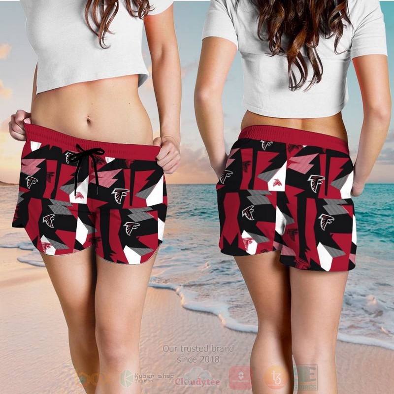 BEST NFL Atlanta Falcons Red-Black Hawaii Shirt, Short 4 NFL Atlanta Falcons Red Black Hawaiian Shirt Short 1 2 3