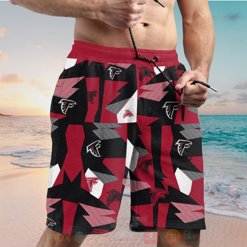 BEST NFL Atlanta Falcons Red-Black Hawaii Shirt, Short 5 NFL Atlanta Falcons Red Black Hawaiian Shirt Short 1 2 3 4