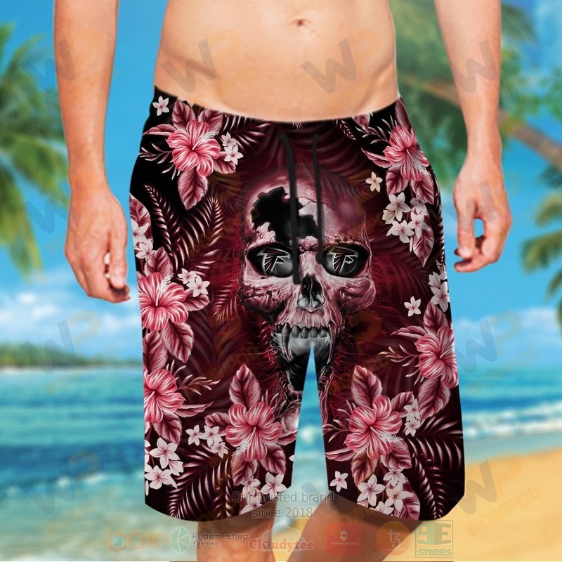 BEST NFL Atlanta Falcons Skull Hawaii Shirt, Short 5 NFL Atlanta Falcons Skull Hawaiian Shirt Short 1 2 3 4