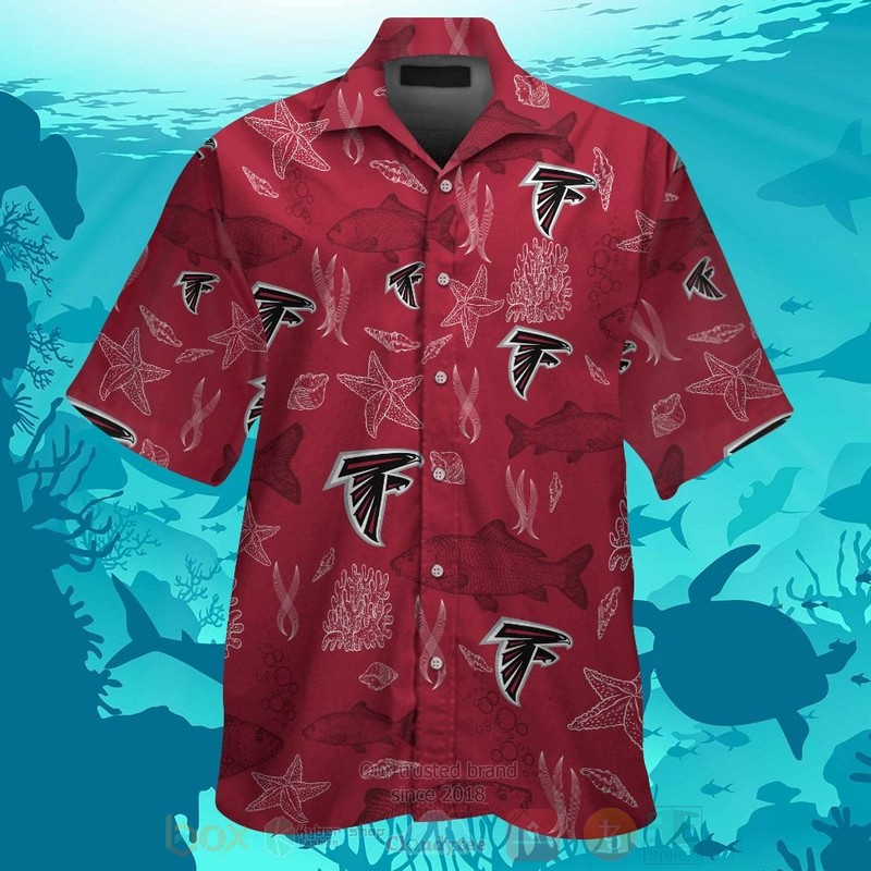 BEST NFL Atlanta Falcons Starfish Hawaii Shirt, Short 12 NFL Atlanta Falcons Starfish Hawaiian Shirt Short