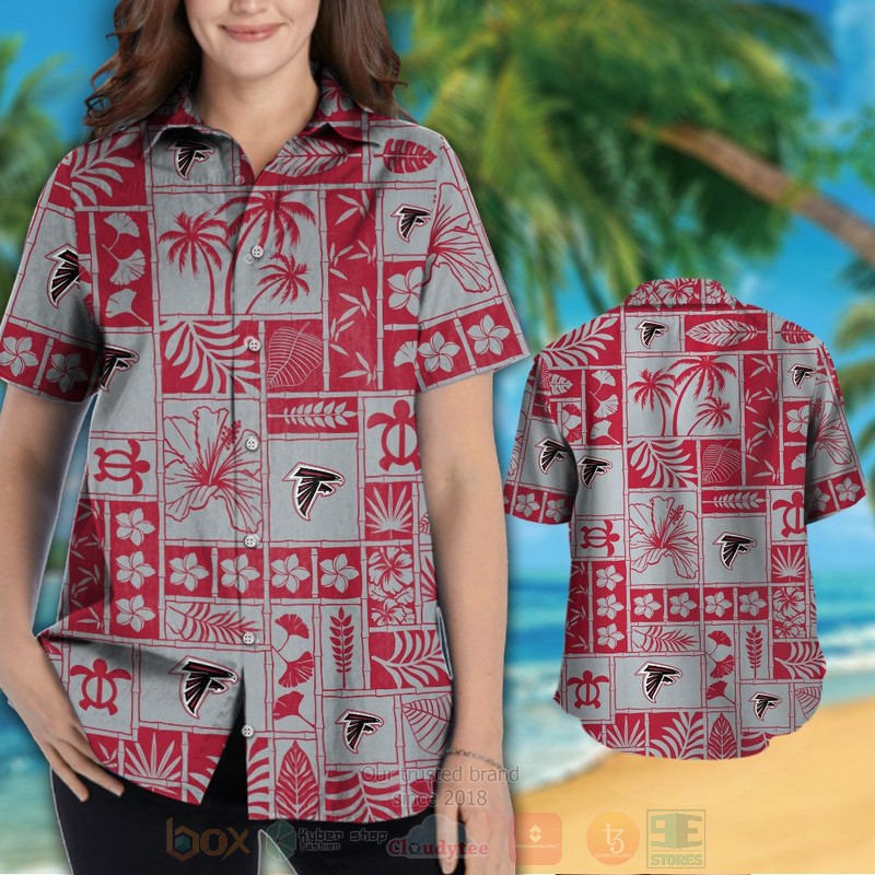 BEST NFL Atlanta Falcons Turtle and Flower Hawaii Shirt, Short 3 NFL Atlanta Falcons Turtle and Flower Hawaiian Shirt Short 1 2